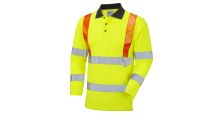 Bickleton ISO 20471 Cl 3 Orange Brace Coolviz Sleeved Polo Shirt HV Yellow